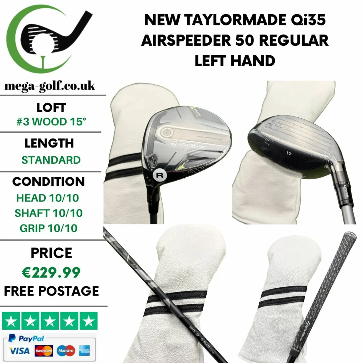 New Taylormade Qi35 #3 Wood 15° / Regular - Image 1