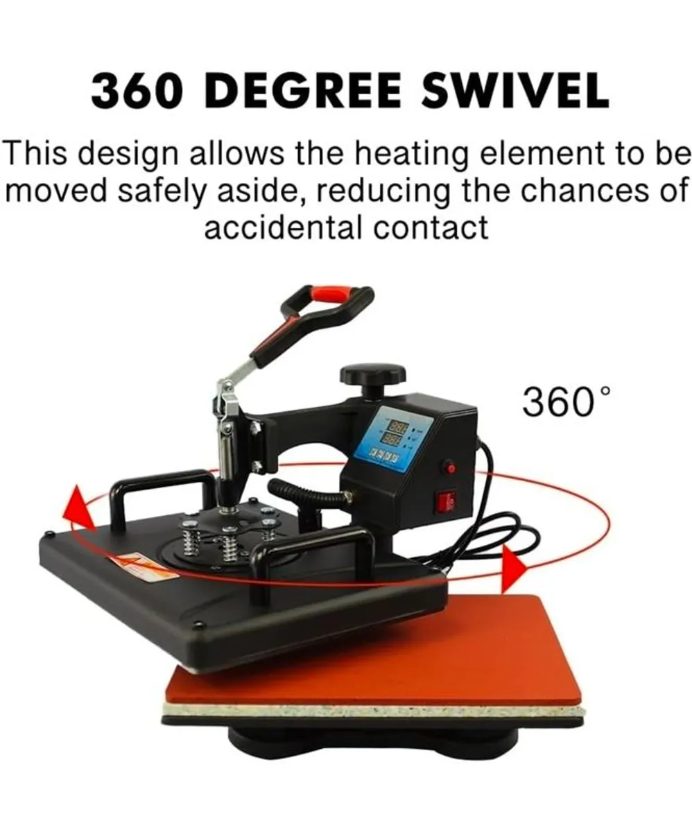 Heat press machine includes clothing & ceramic cups to start printing business. - Image 2