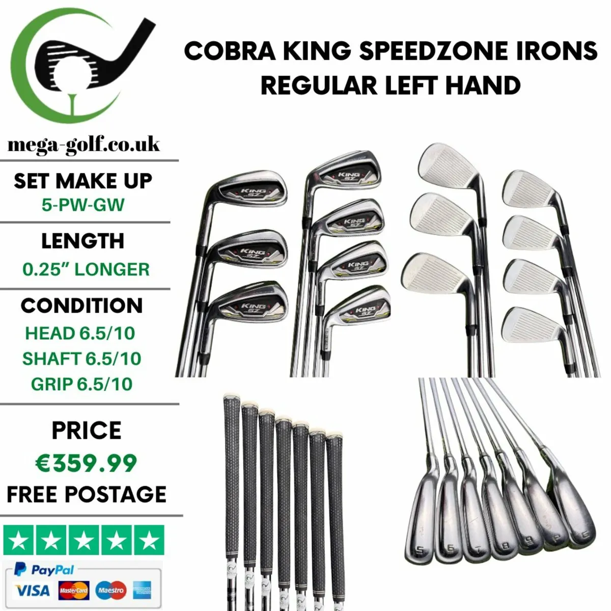 Cobra King Speedzone Irons Set 5-Pw-Gw / Regular - Image 1