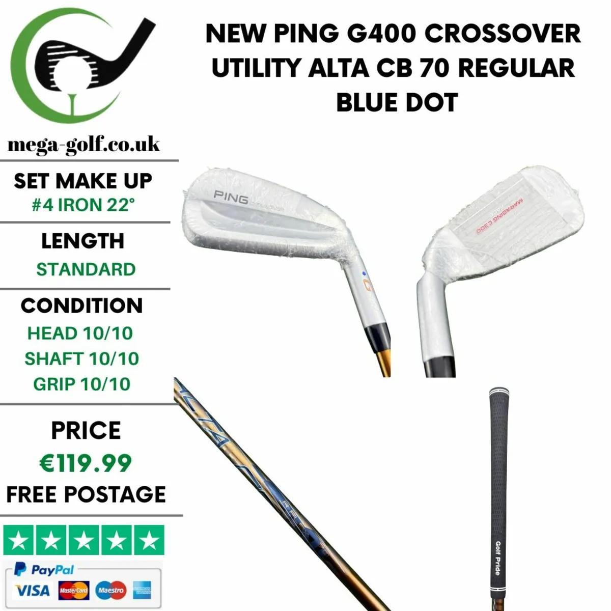 New Ping G400 Crossover Utility #4 Iron 22° - Image 1