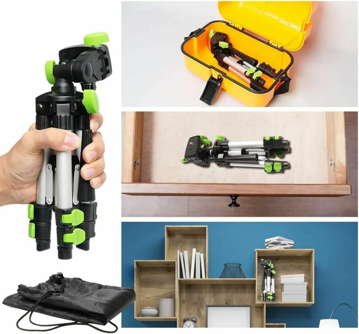 New Huepar Compact Mini Tripod for Laser Level - Image 1