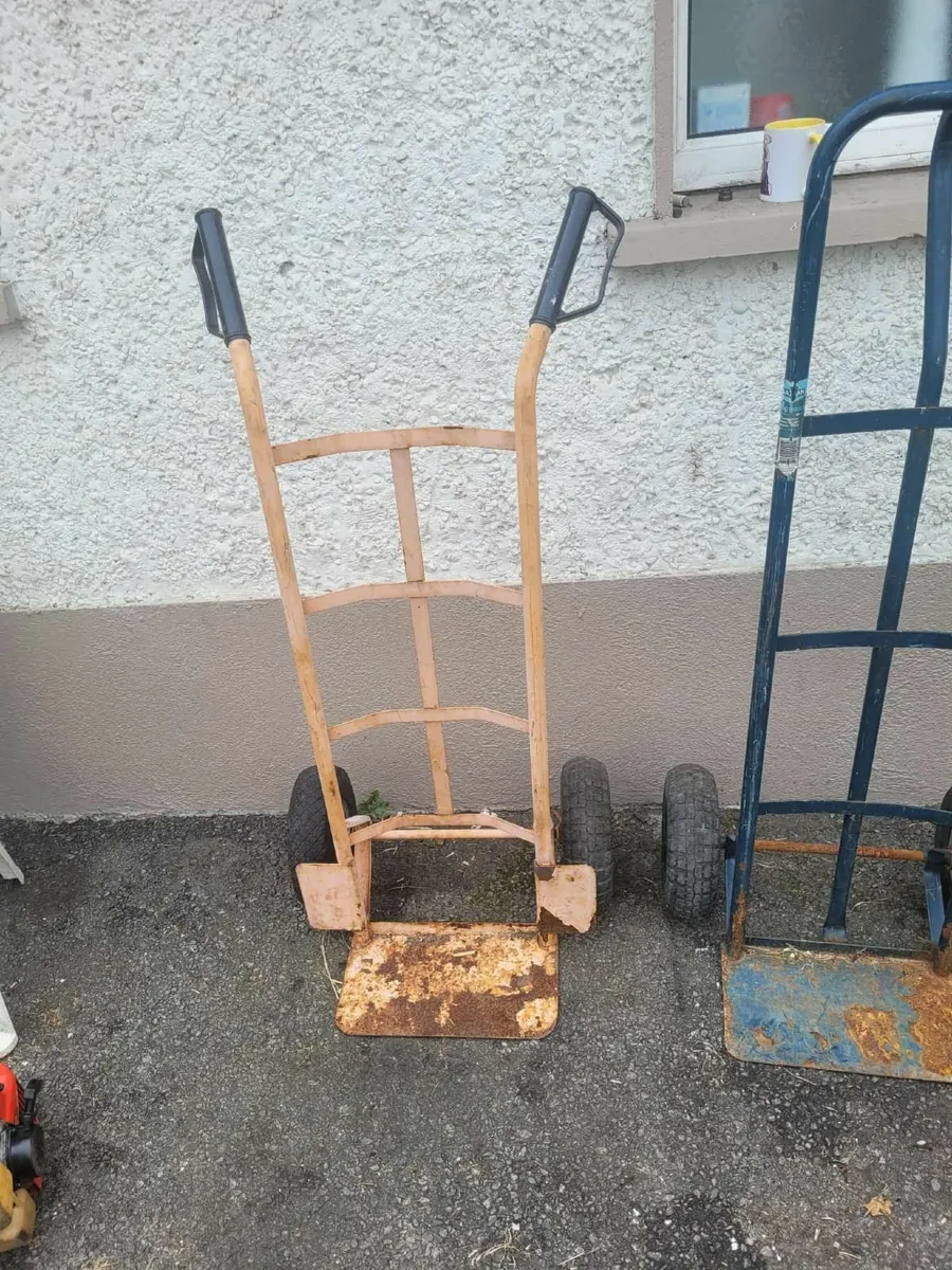4 hand carts all working perfect priced - Image 1