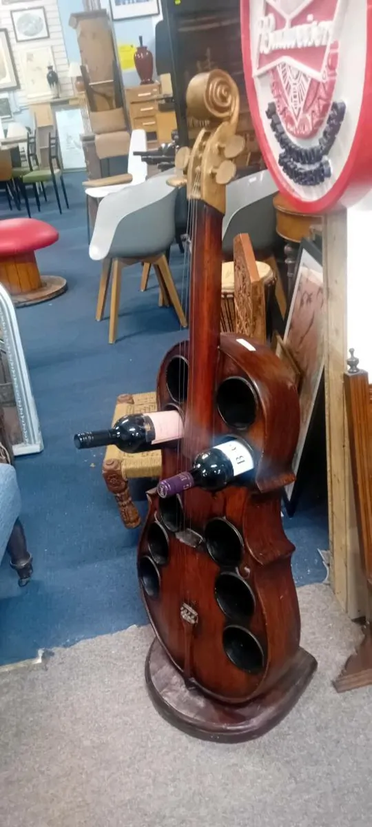 Decorative Cello Wine Rack