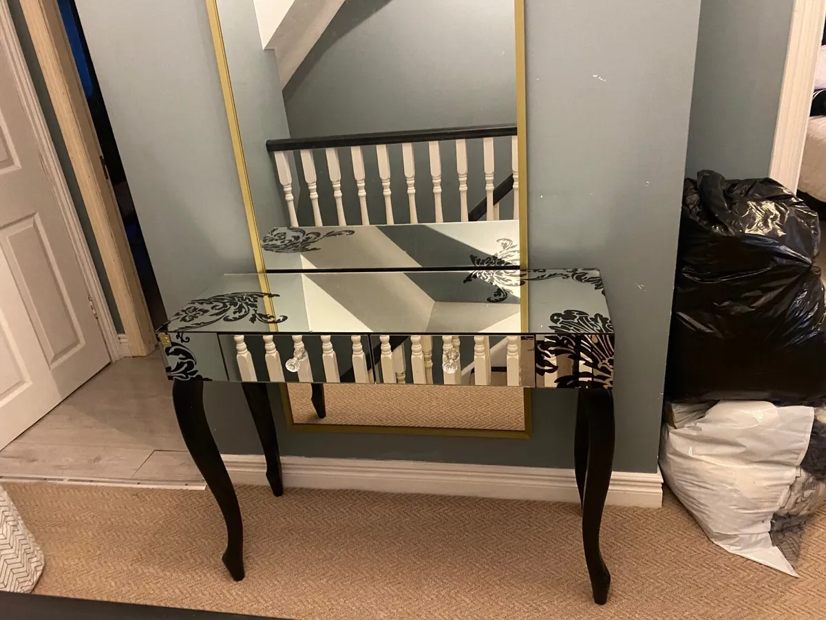 Dressing / Console Table & Mirror - Image 1