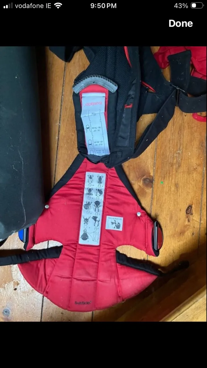 Baby sling, travel cot, pop up spf tent - Image 3