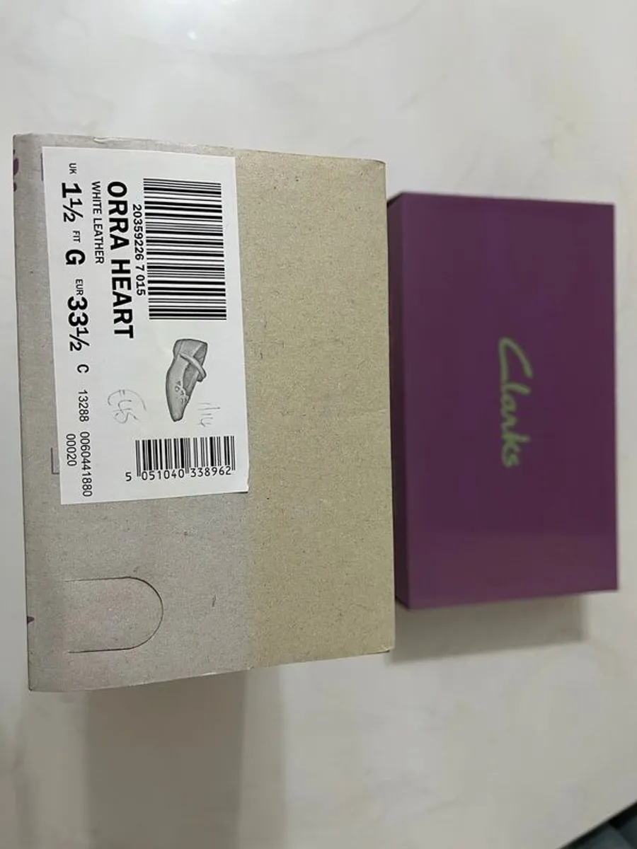 BRAND NEW Clarks girls Holy Communion shoes (Free girls items for first buyer to offer asking price on this) - Image 2