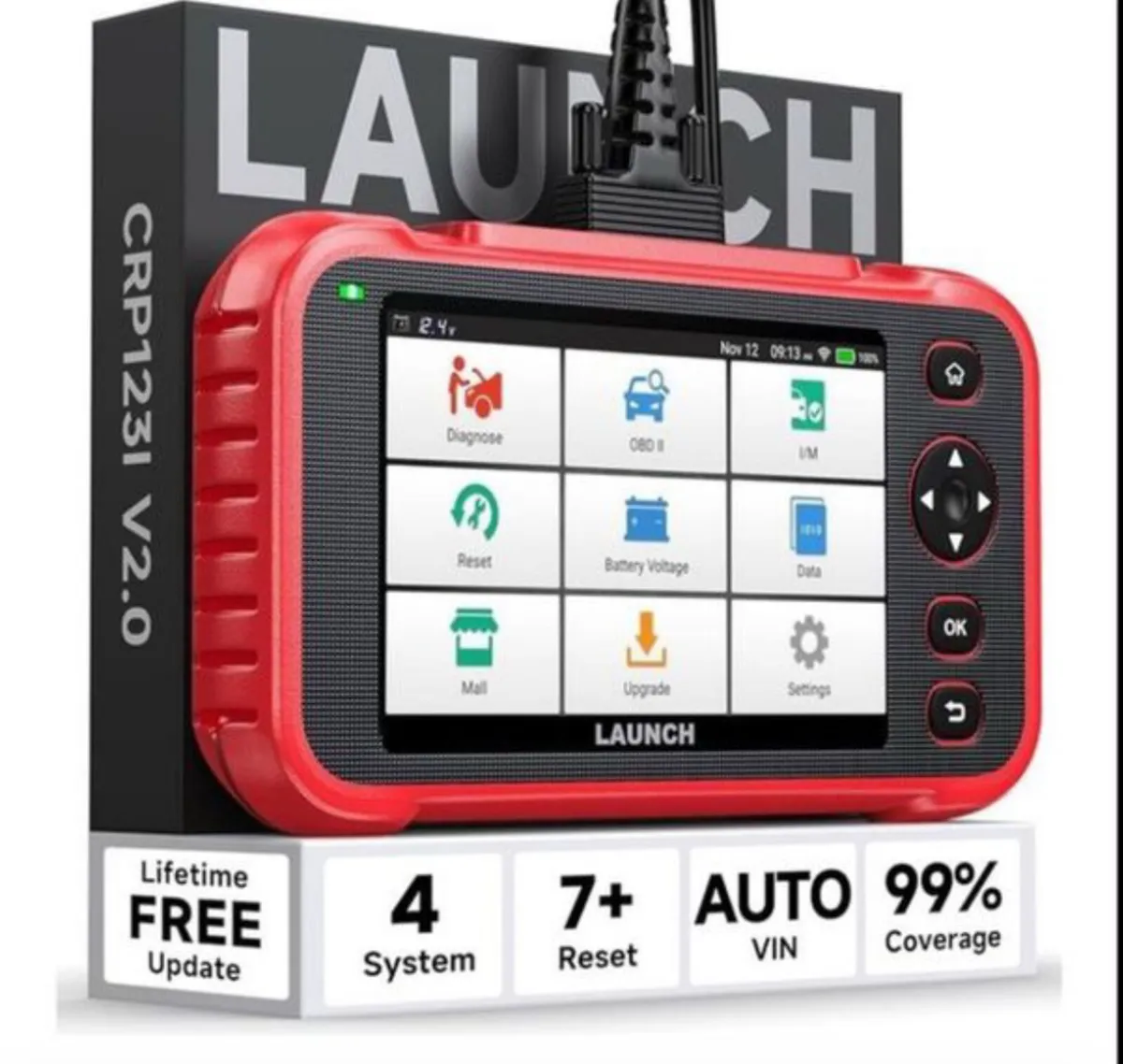 Launch 123x 7 rest function diagnostic car van - Image 1