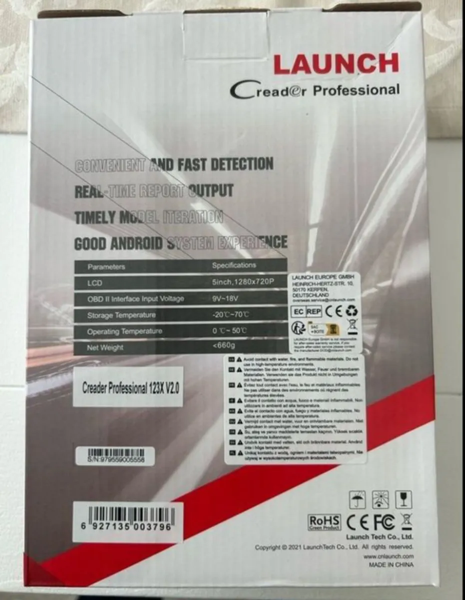 Launch 123x 7 rest function diagnostic car van - Image 3