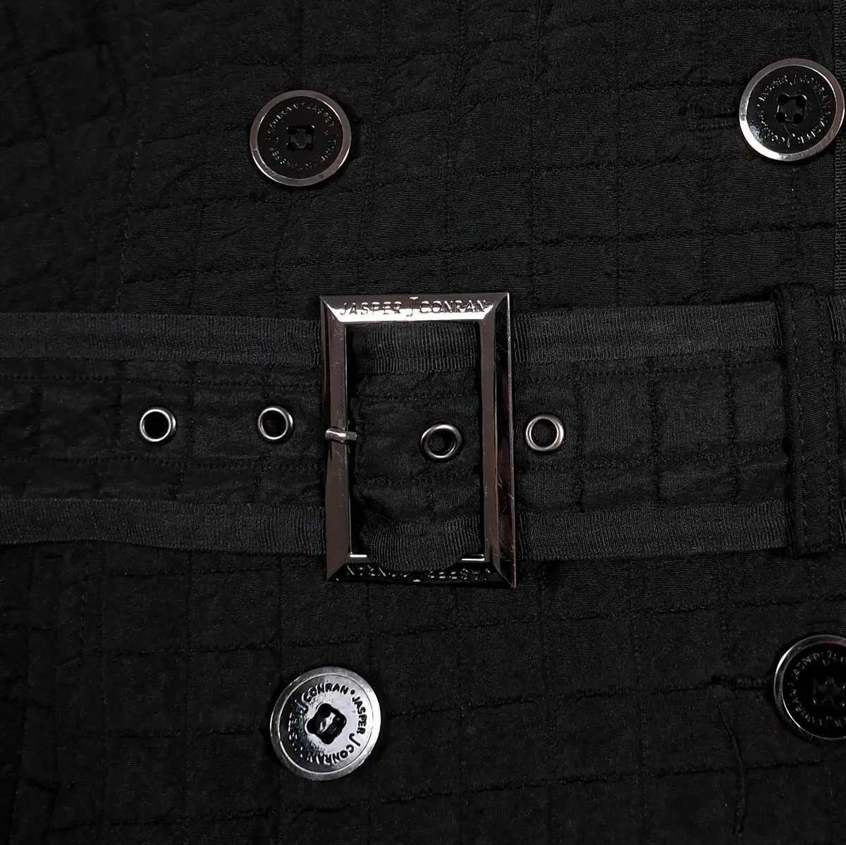 Jasper Conran Black Quilted Trench Coat 18UK/46EU - Image 4