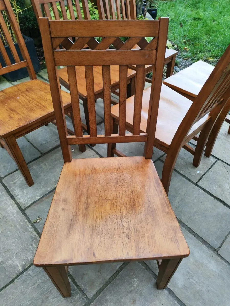 6 kitchen dining chairs - Image 4