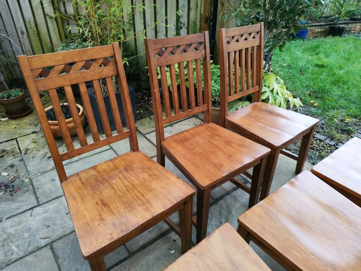 6 kitchen dining chairs - Image 2