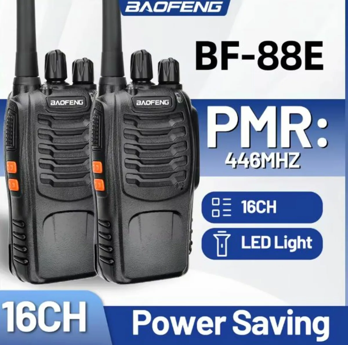 Powerful Walkie Talkie Full Set with Earpieces - Image 1