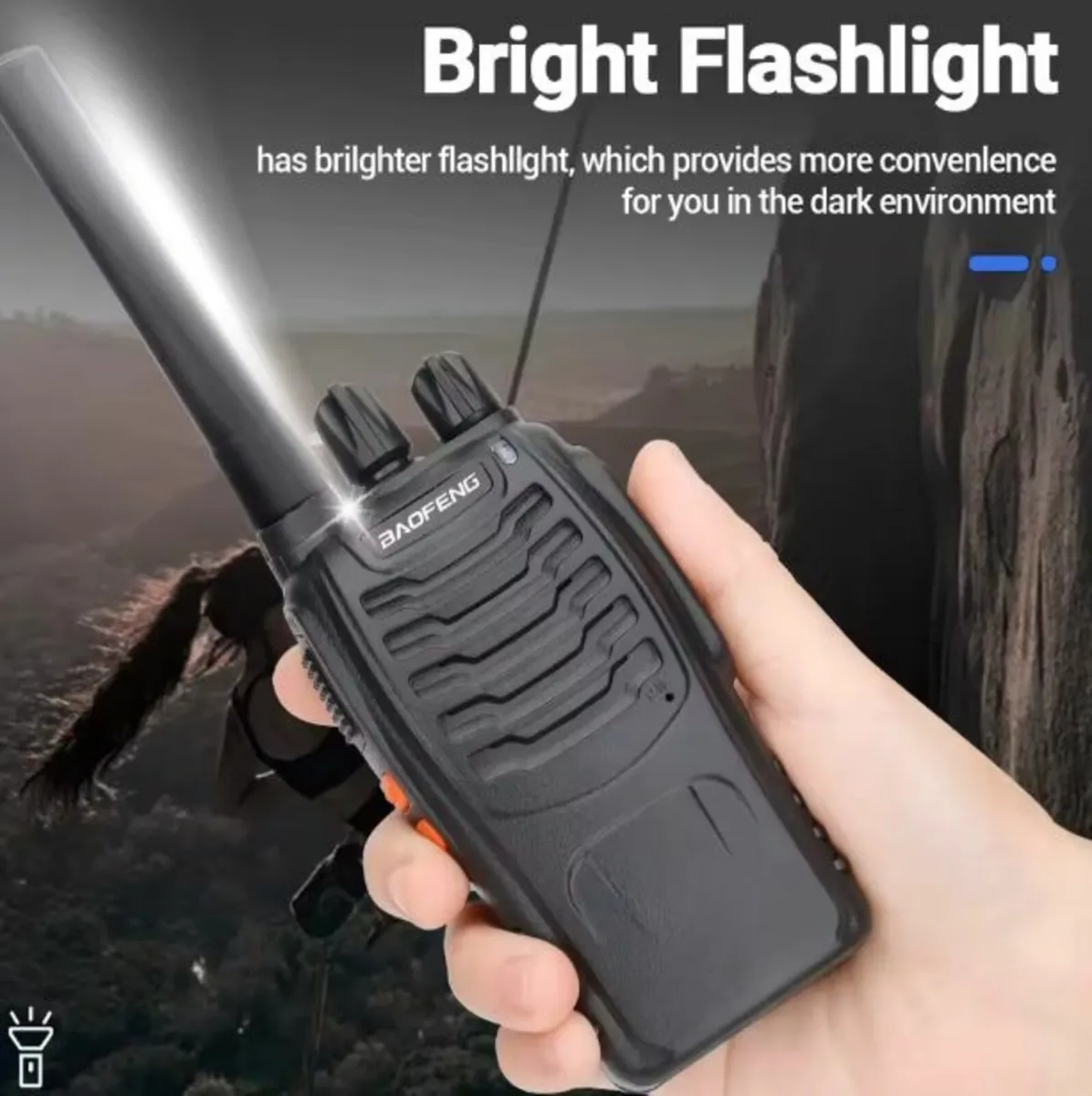 Powerful Walkie Talkie Full Set with Earpieces - Image 2