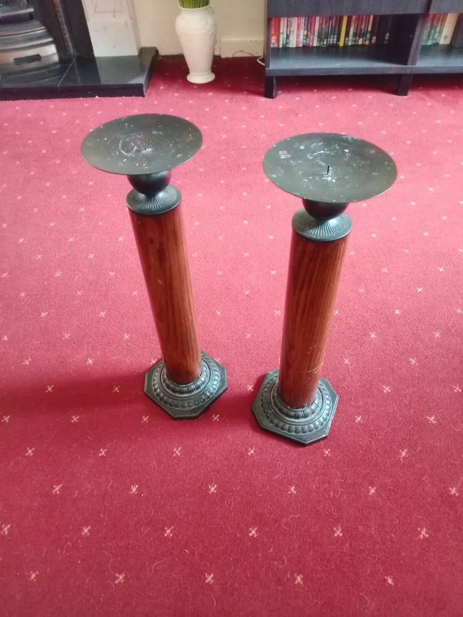 Large Twin Candle Holders