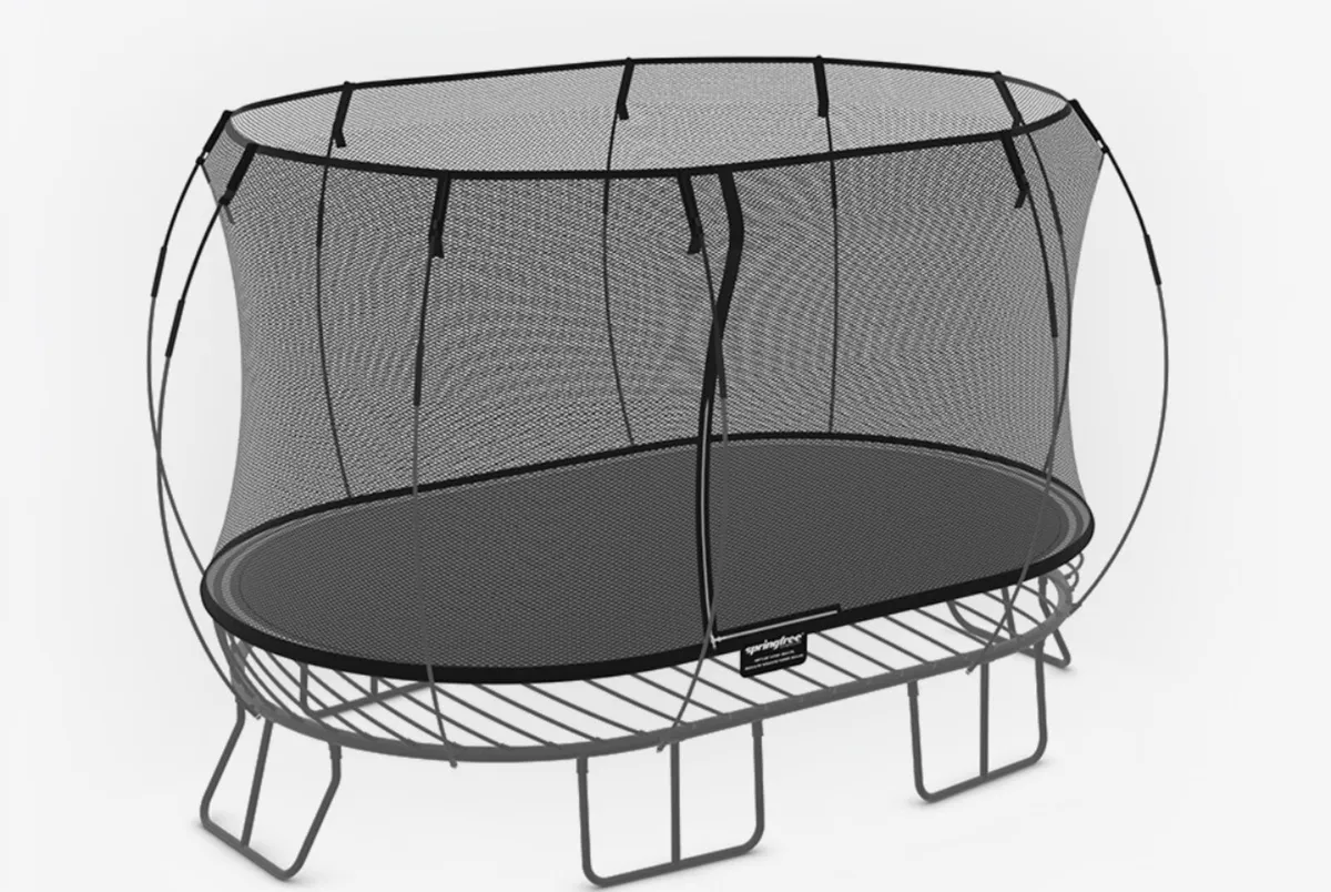 Large Oval Springfree trampoline(used)