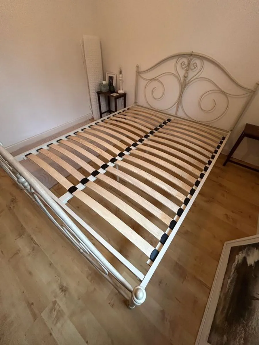 Laura Ashley metal bed frame - Image 1