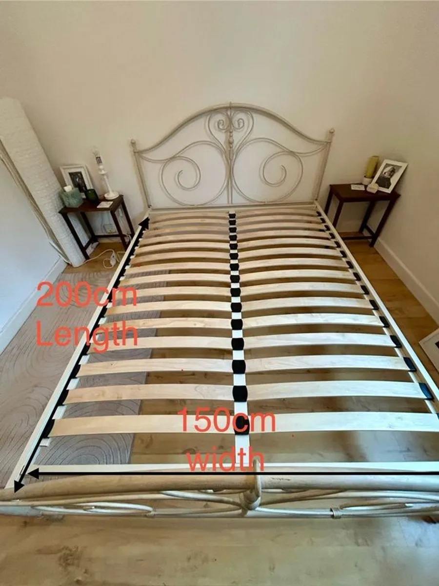 Laura Ashley metal bed frame - Image 2