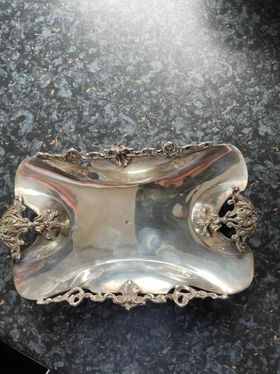 Vintage silver dish - Image 1