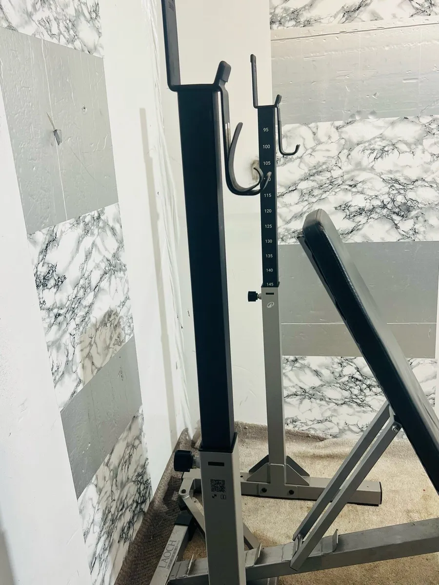 WEIGHT BENCH RACK BARBELL DUMBBELLS WEIGHTS - Image 4