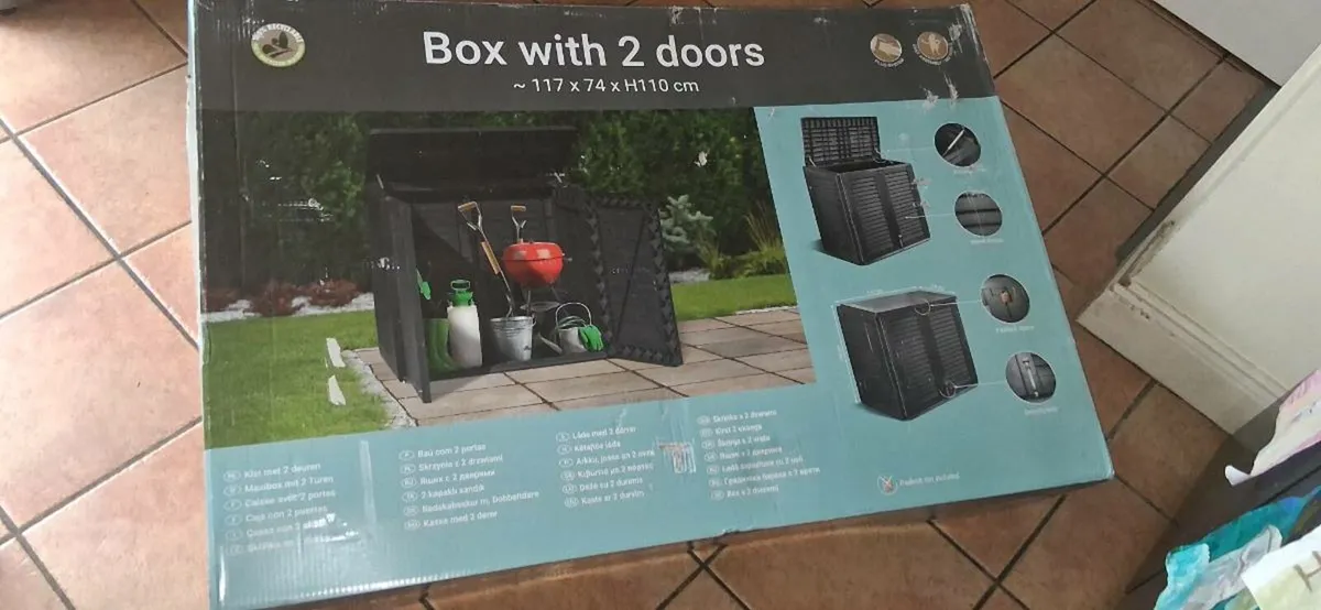 Garden storage box BRAND NEW - Image 1