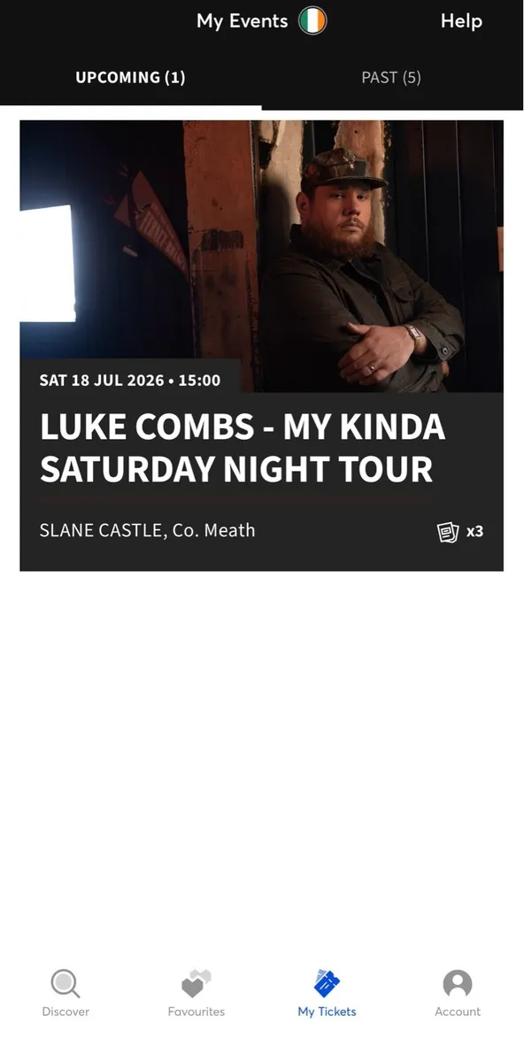 X3 Luke Combs Tickets - July 18th Slane Castle