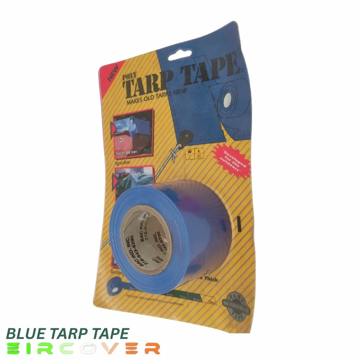 Tarp tape small  W5cm / L10m  (2" x 35') Blue - Image 1