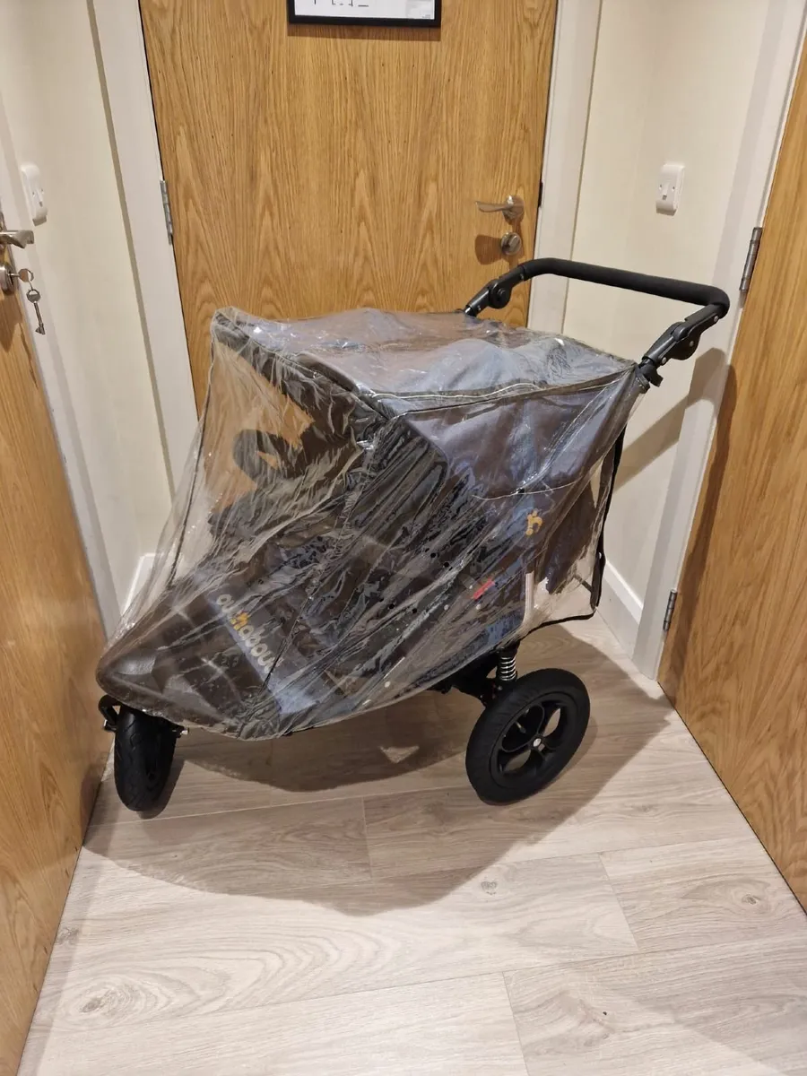 Profesonally cleaned Out N About Double stroller - Image 3
