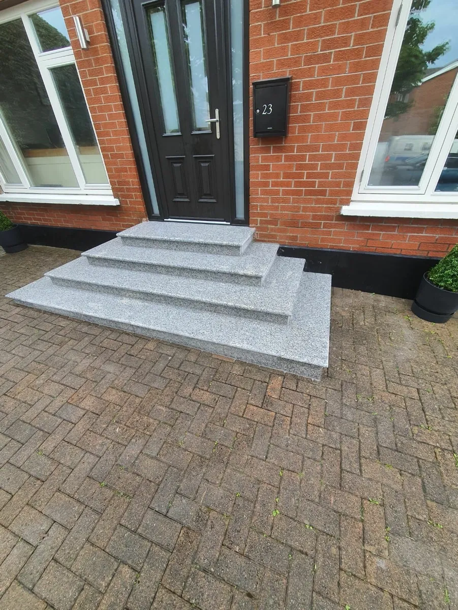 Silver Granite Bullnosed Steps DELIVERY NATIONWIDE - Image 2