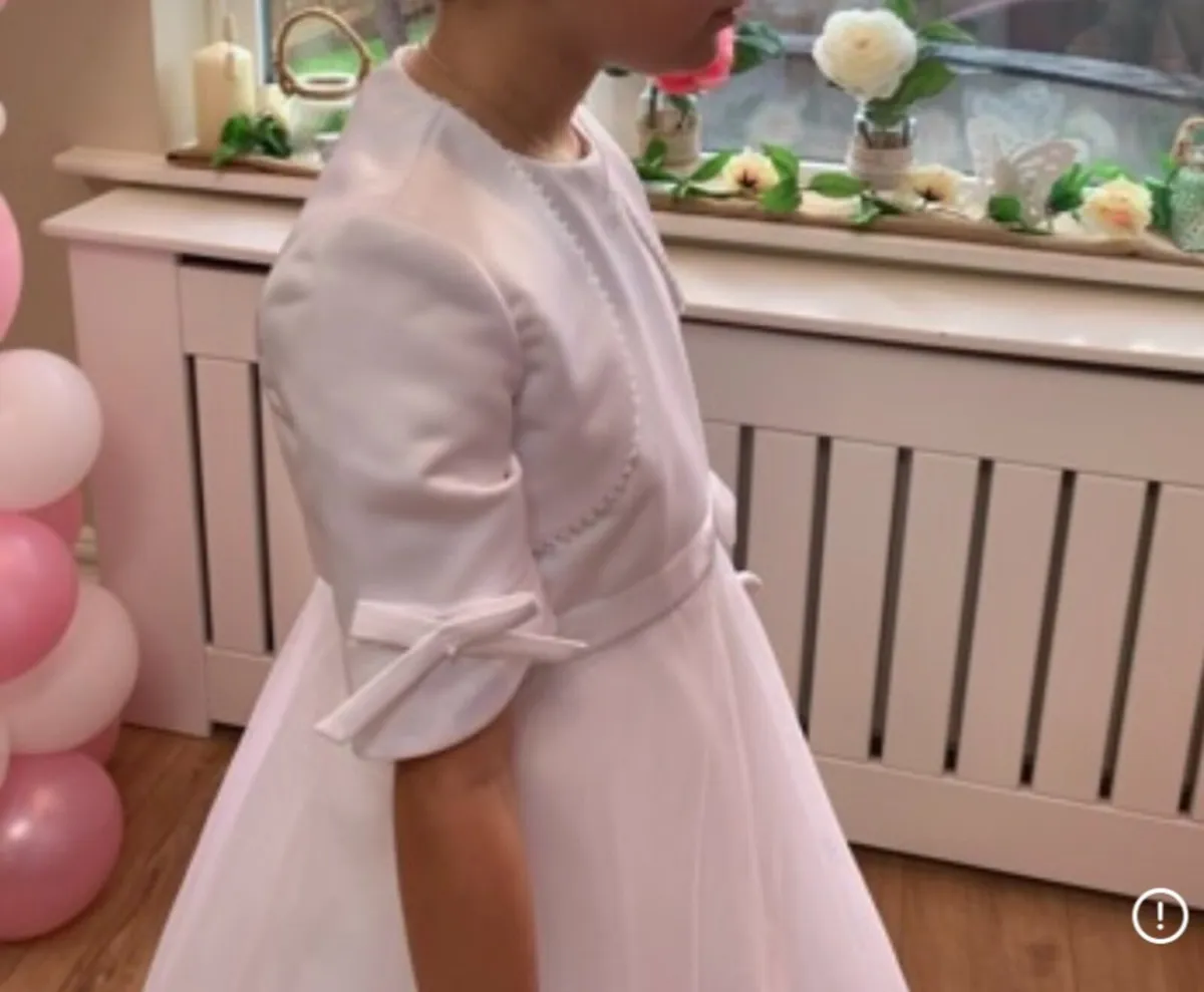Communion dress with jacket and underskirt - Image 2