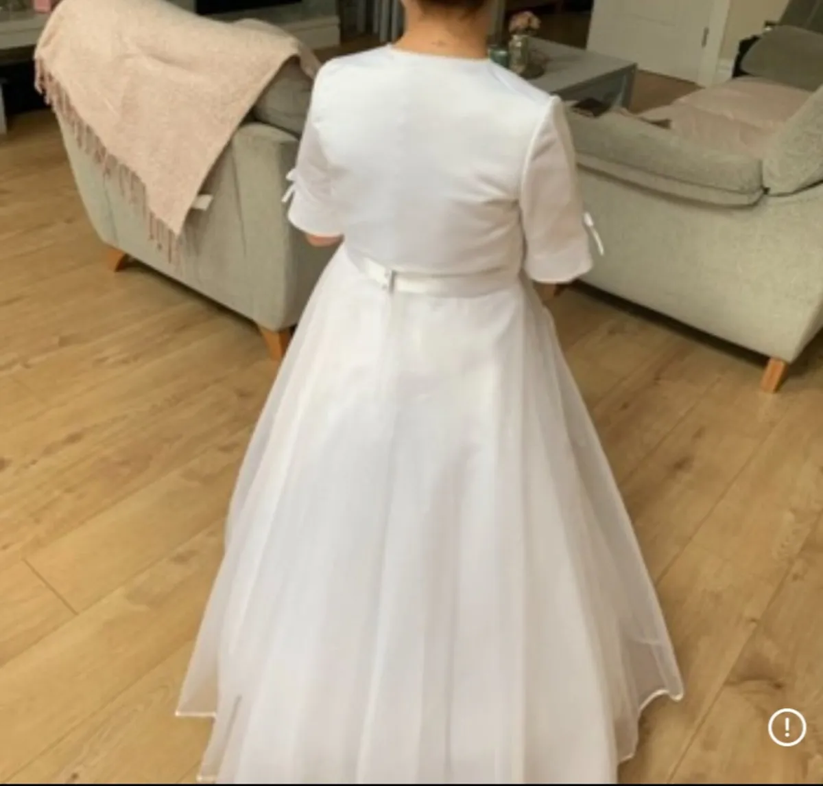 Communion dress with jacket and underskirt - Image 3