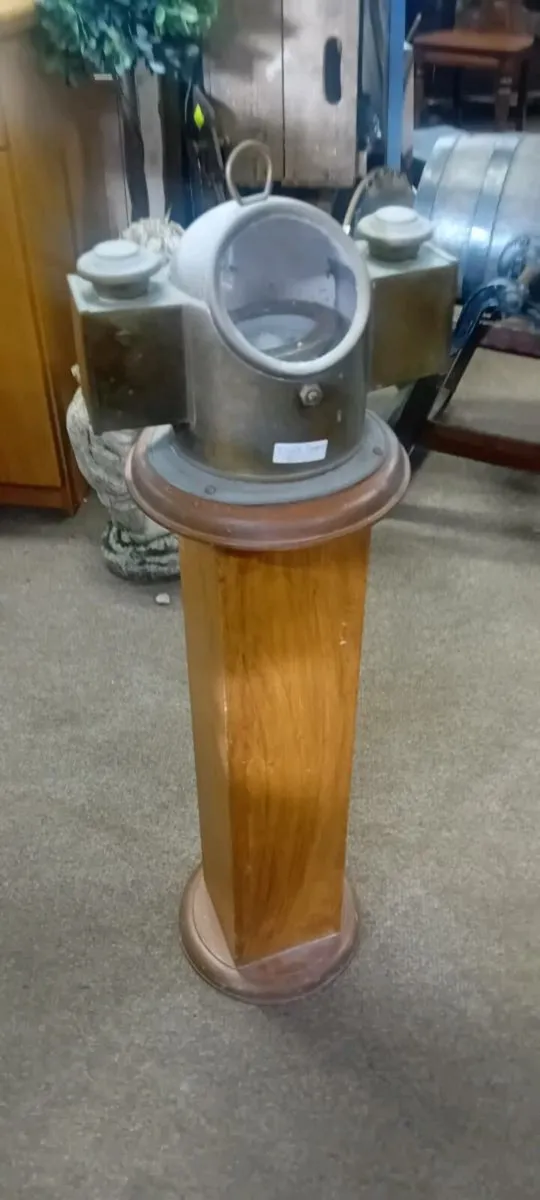 Brass Ships Binnacle Compass On Stand - Image 1