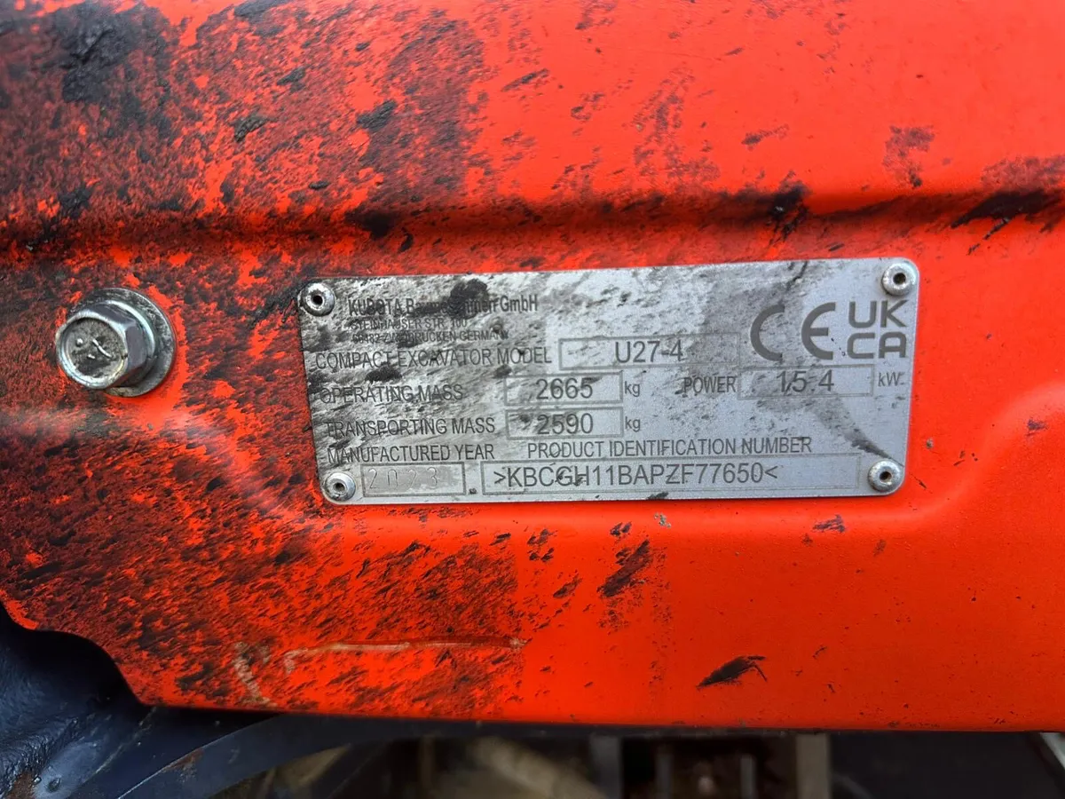 2023 Kubota U27-4 - Image 3