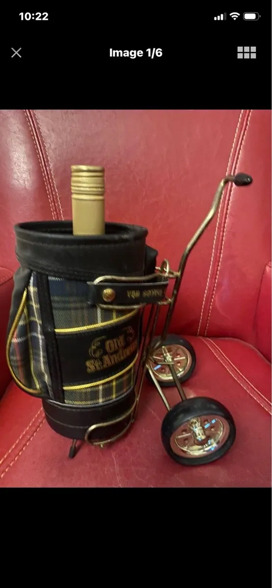 Rare Vintage Old St. Andrews Bottle Holder - Image 1