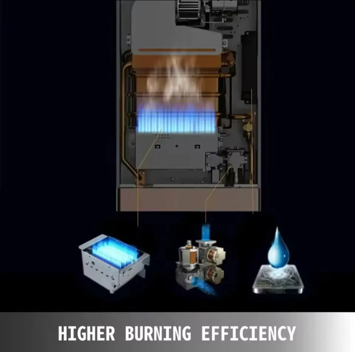 gas water heater 8L lpg liquefied petroleum gas - Image 3