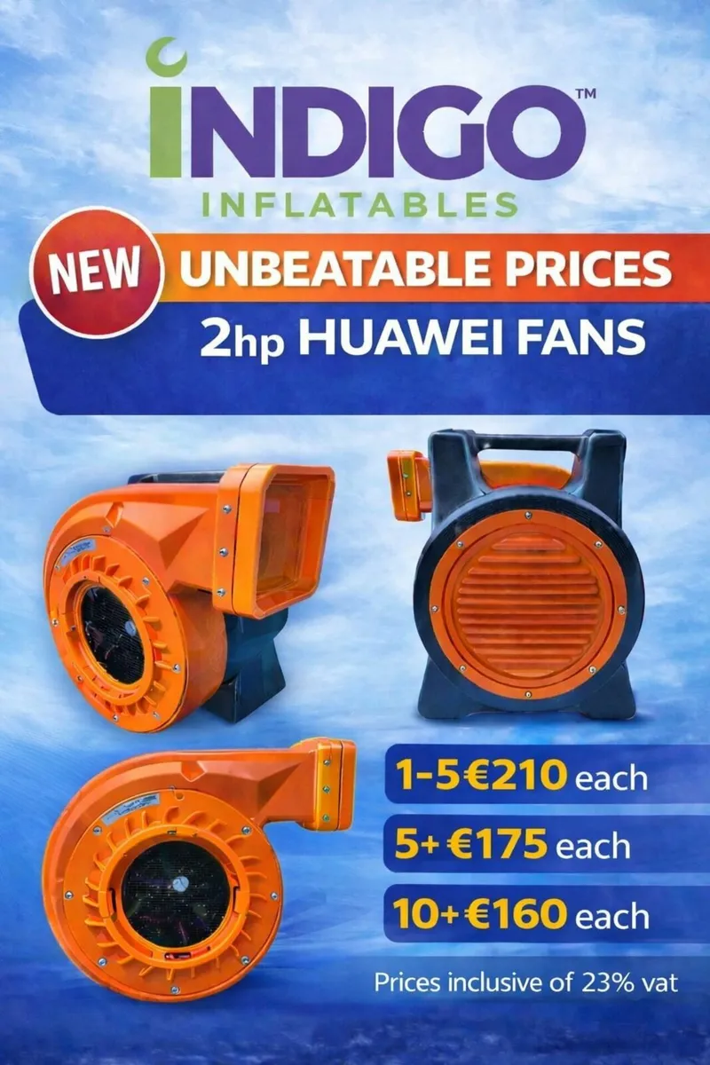 1.5hp & 2hp Blower Fans @ Indigo Inflatables!! - Image 2