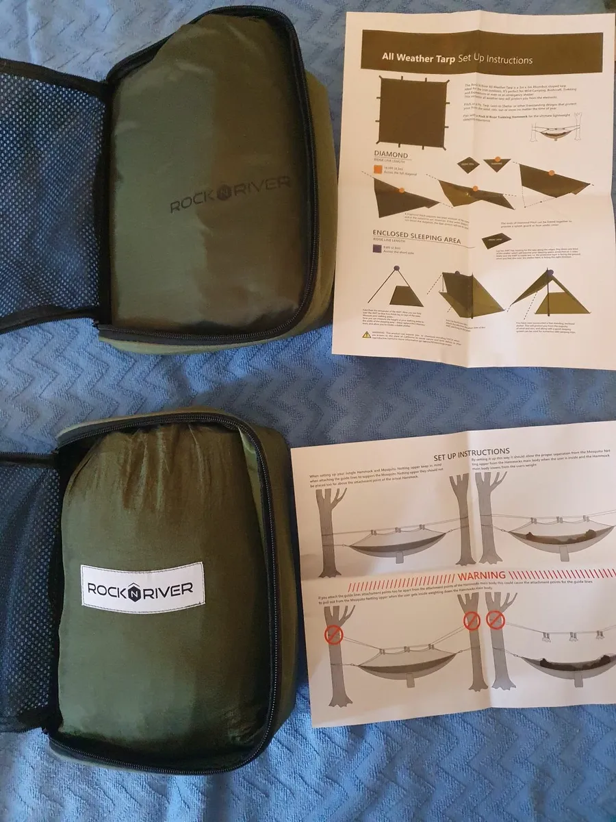 Rock N River Tarp & Hammock - Image 1