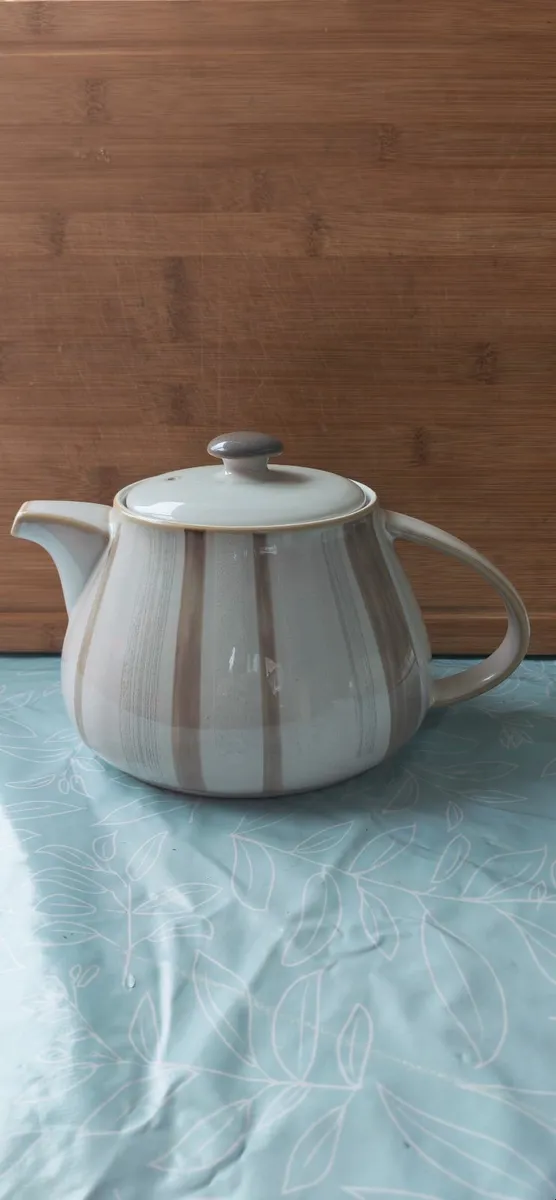 68 piece Denby set truffle on truffle stoneware - Image 2