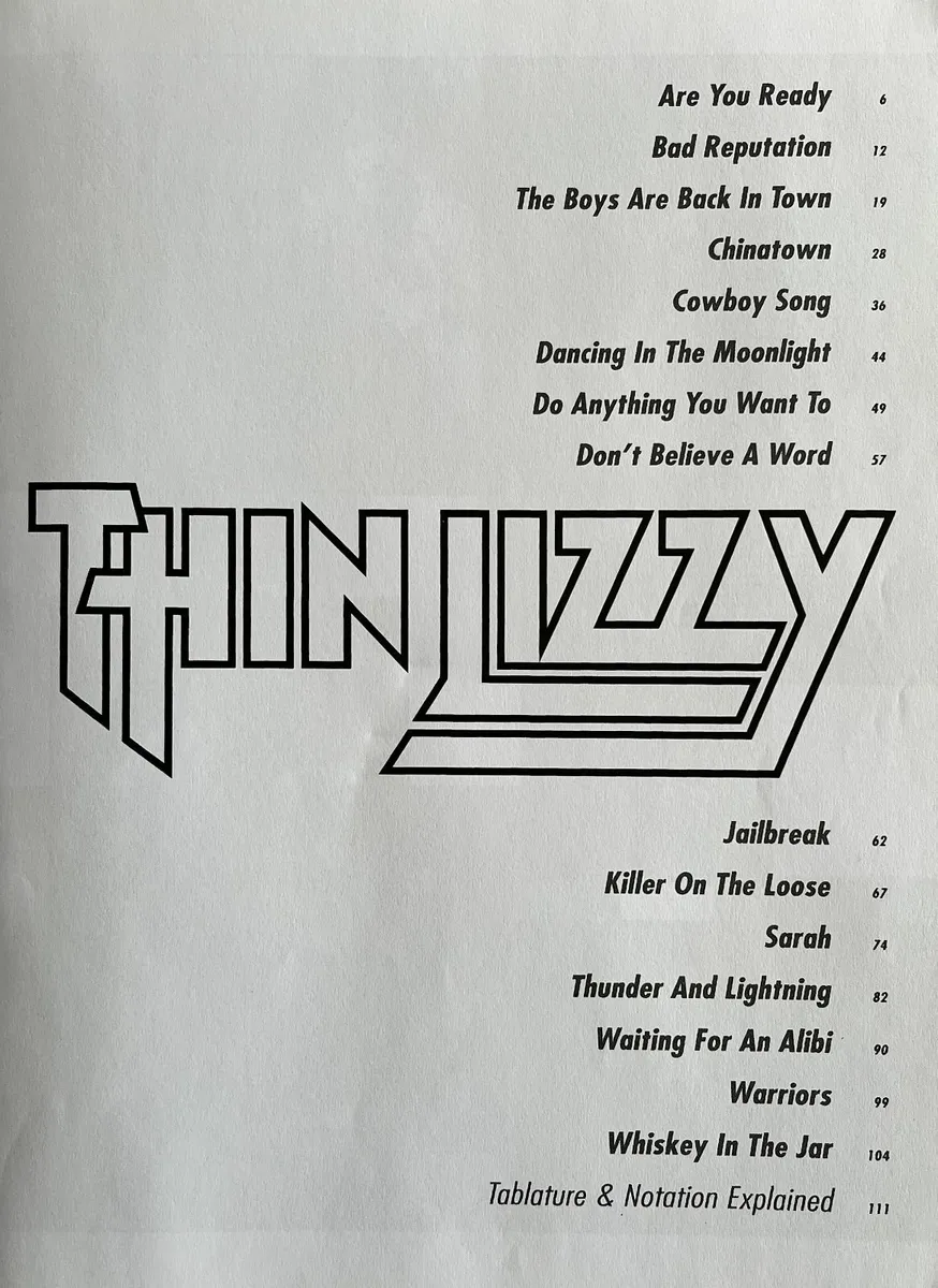 Thin Lizzy Music Set - Image 3