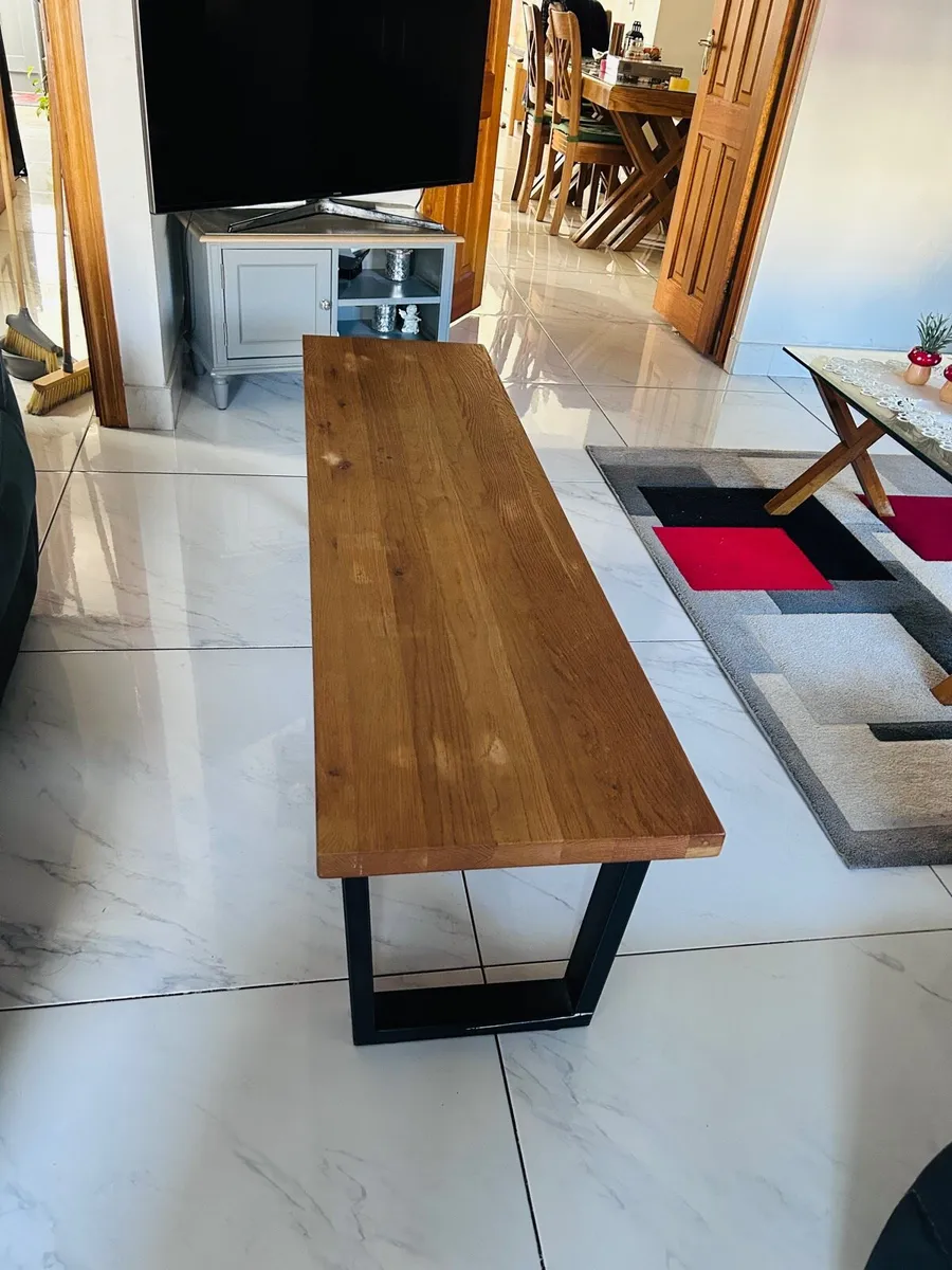 Oak wood Bench - Image 3