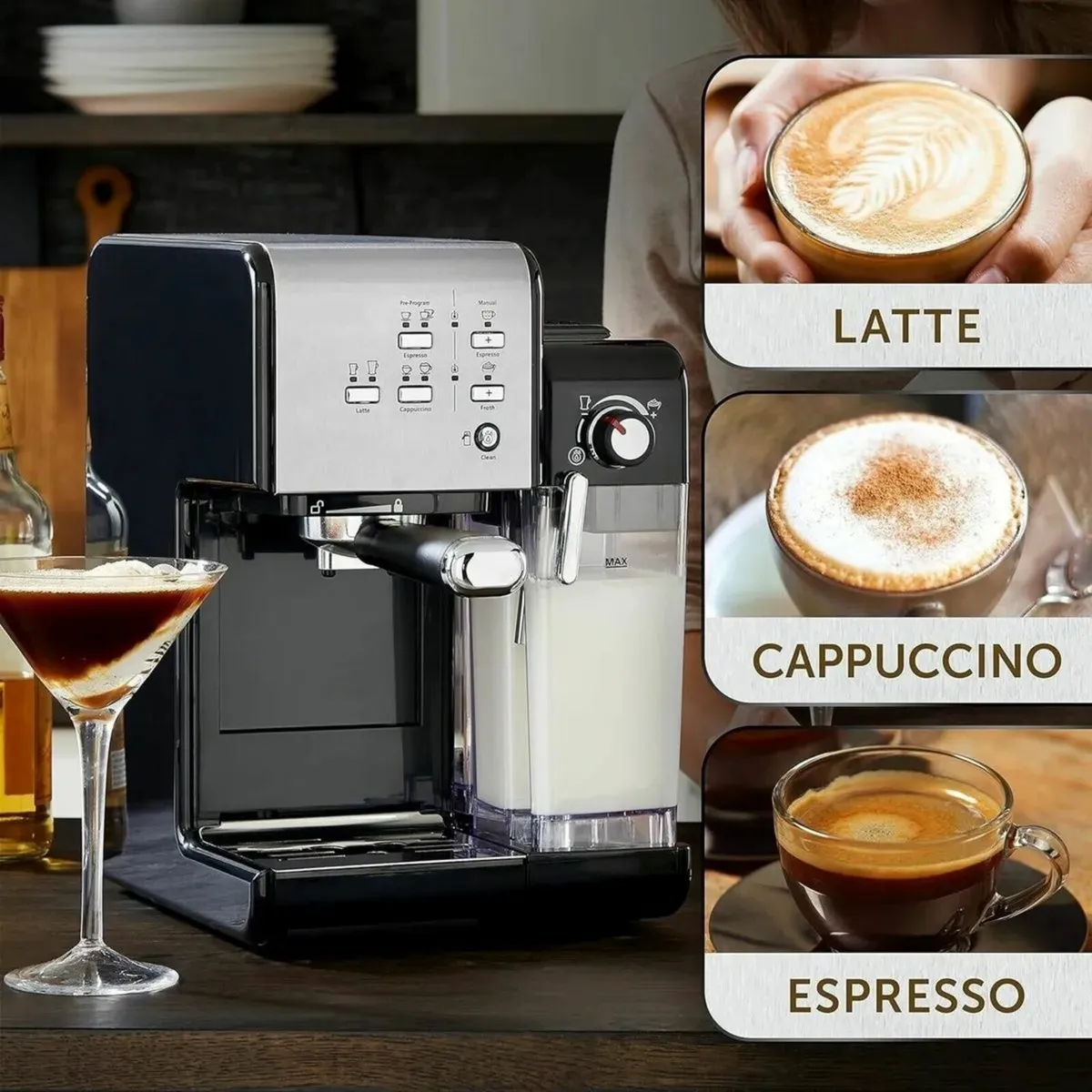 Automatic One-Touch Coffee Machine for Espresso - Image 4