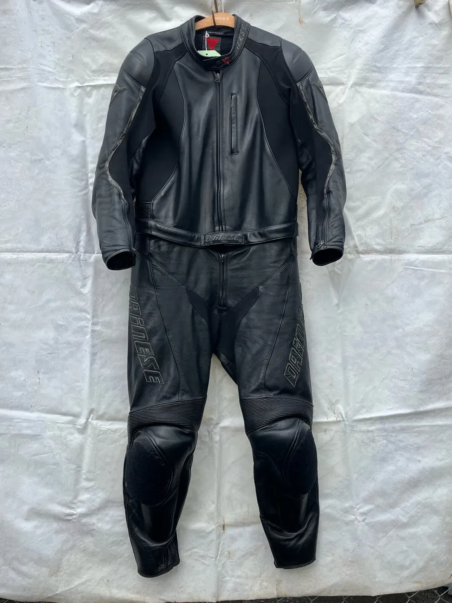 Dainese two piece leather mens motorcycle suit - Image 1