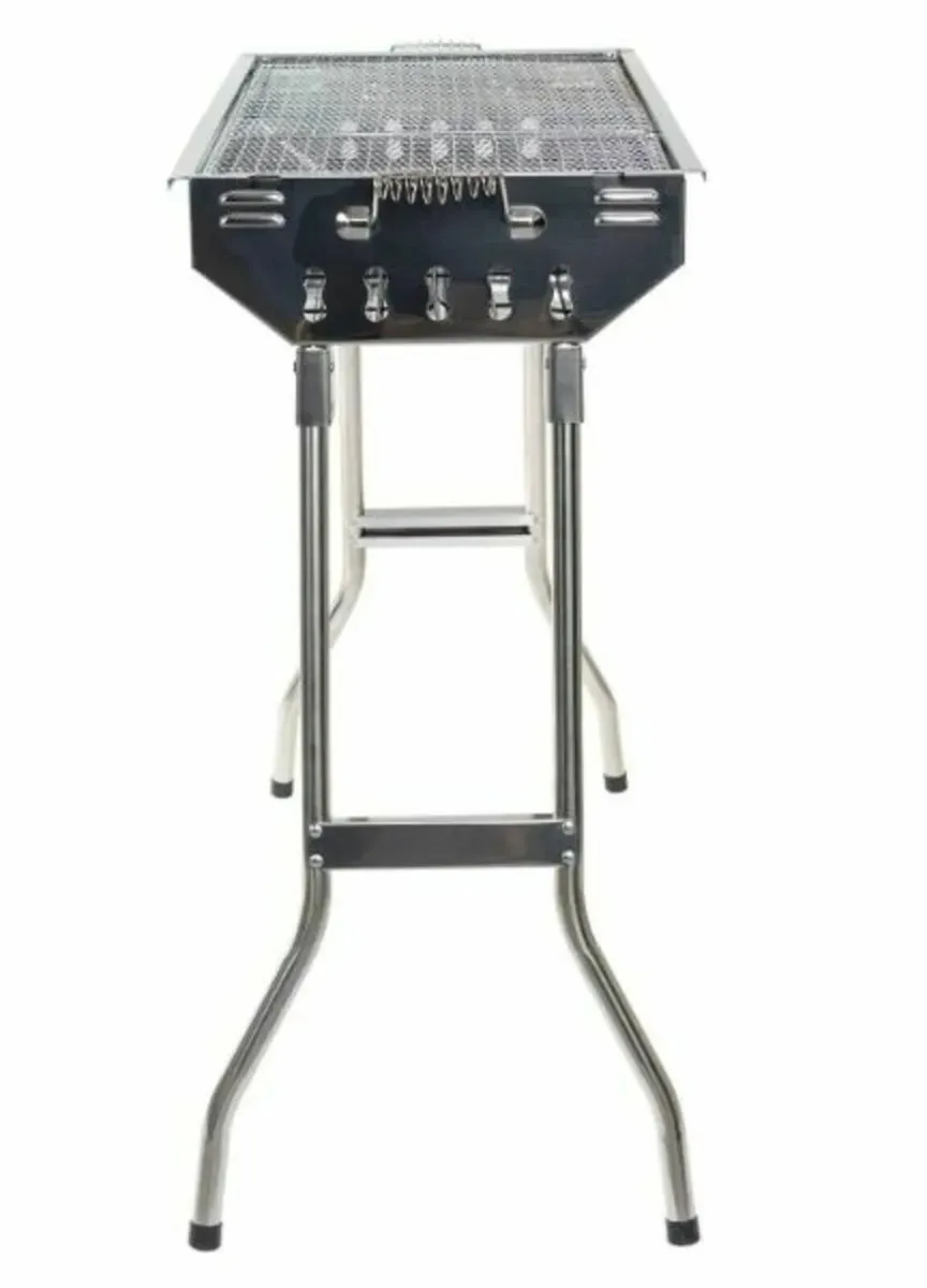 Heavy-Duty Portable Foldable Stainless BBQ Grill - Image 4