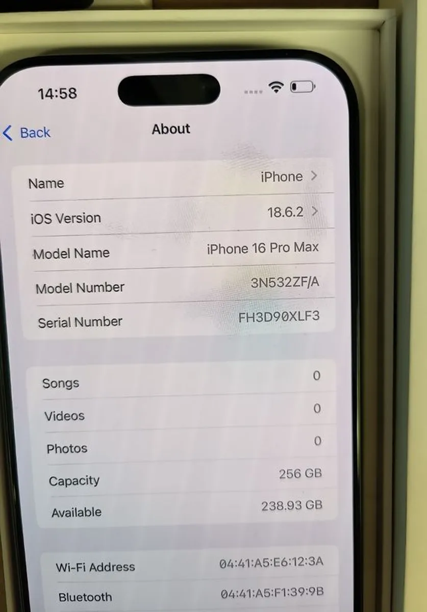 Apple iPhone 16 Pro Max , Black, 256GB, Factory Unlocked (Its Original Battery Life 100%), Little or Never Used - Image 2