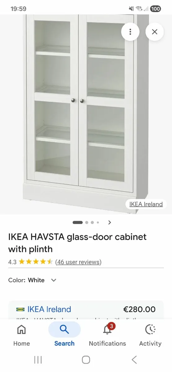 Havsta Display Cabinet - Image 1