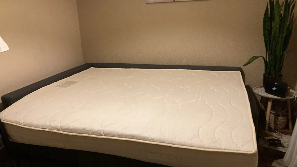 European king sized bed
