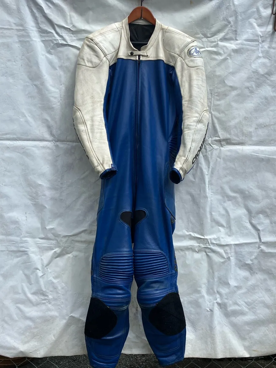 Crowtree one piece leather mens motorcycle suit - Image 1