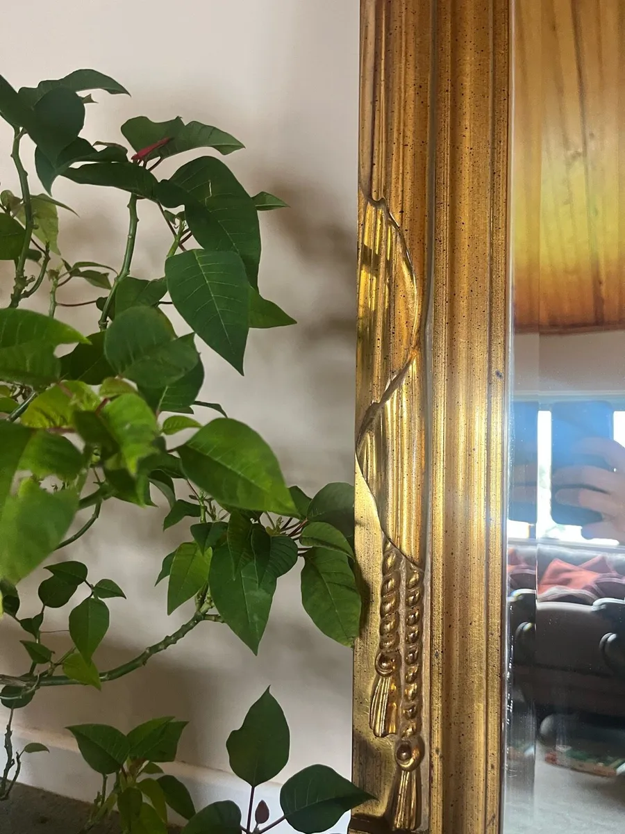 Large Golden Wall Mirror - Image 3