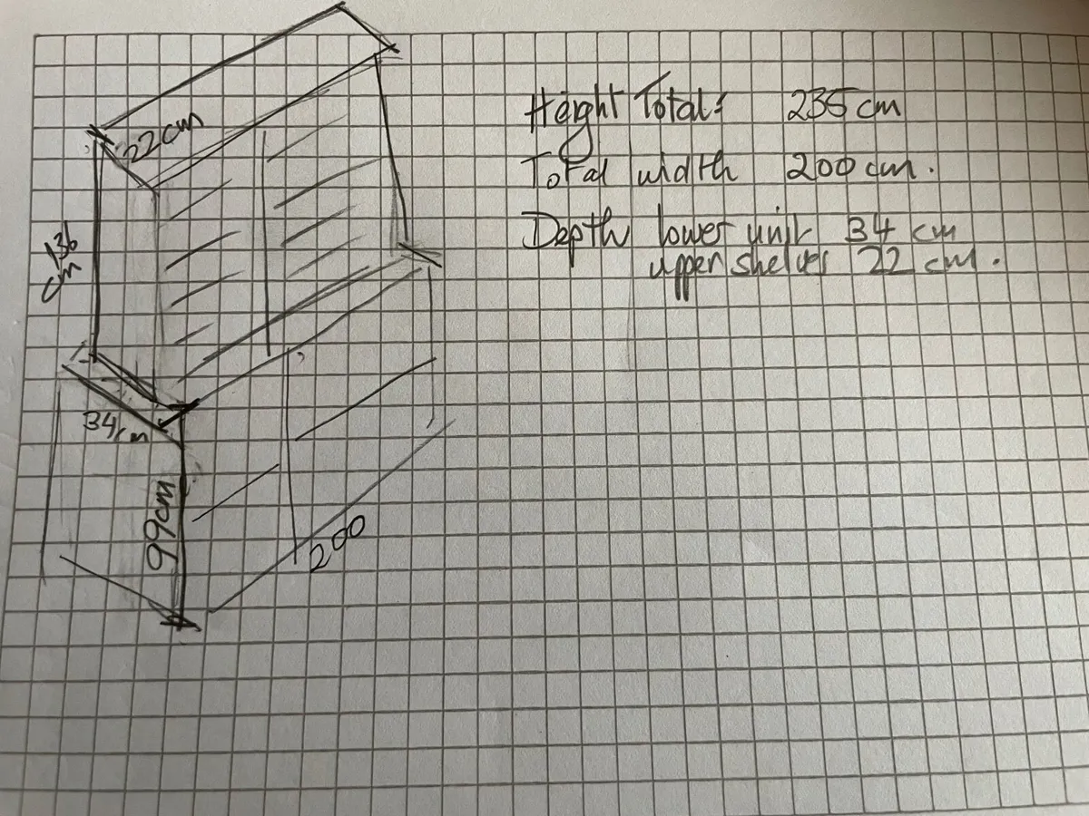 Home Office or Living Room bookshelf unit - Image 3
