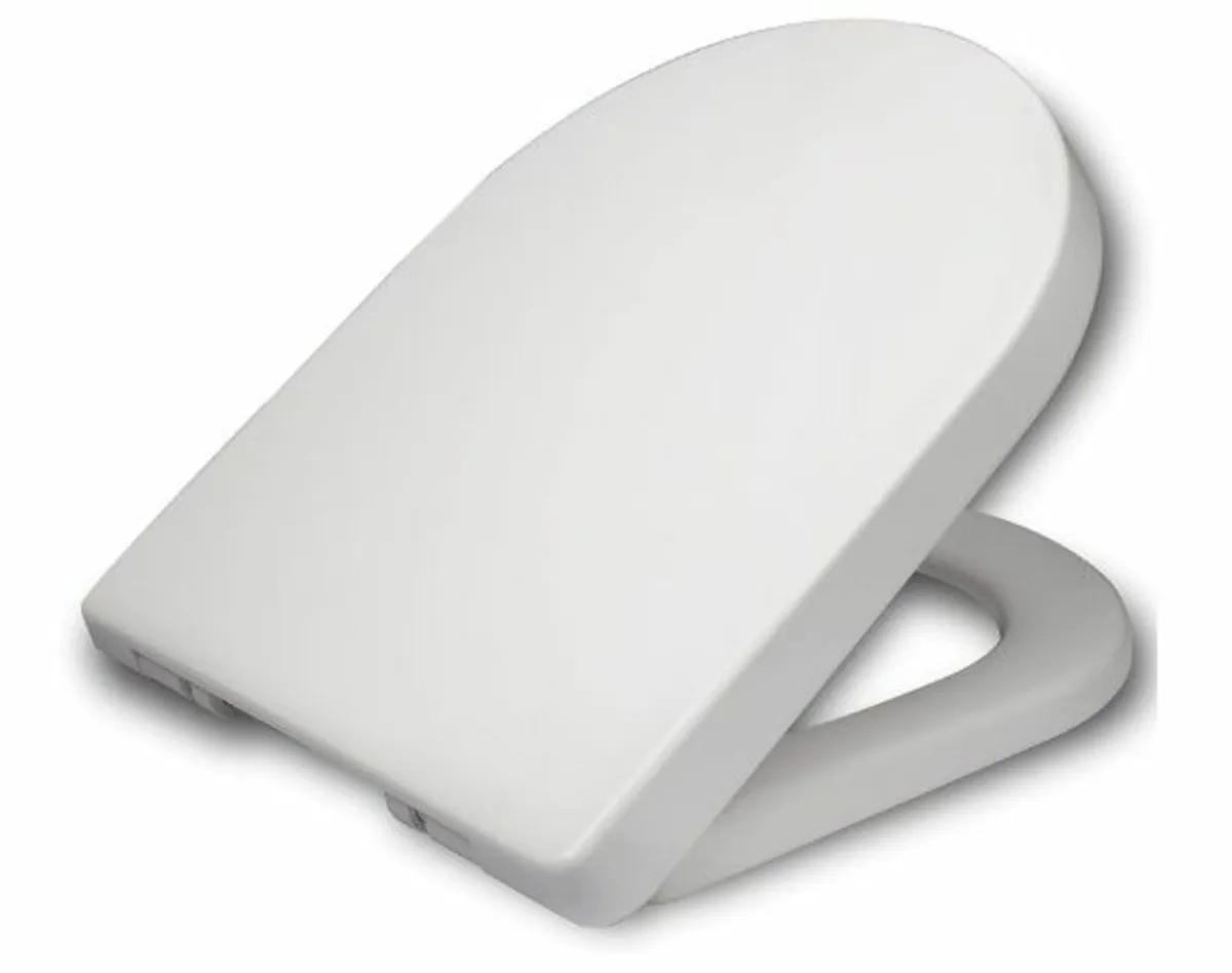 Soft Close Toilet Seat Lid Cover Quiet Closing - Image 1