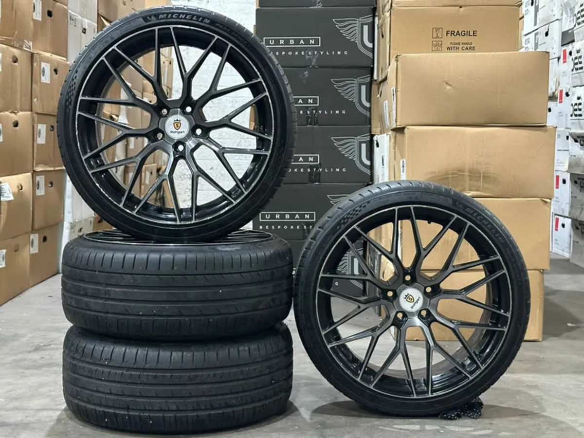 19" Stuttgart SF14 WHEELS & TYRES for VW Golf - Image 1